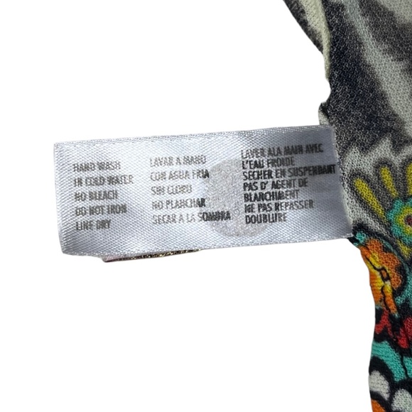 Luli Fama South Beach Mini Dress Swim Coverup Jungle Paisley Zebra Size Small - Picture 8 of 9